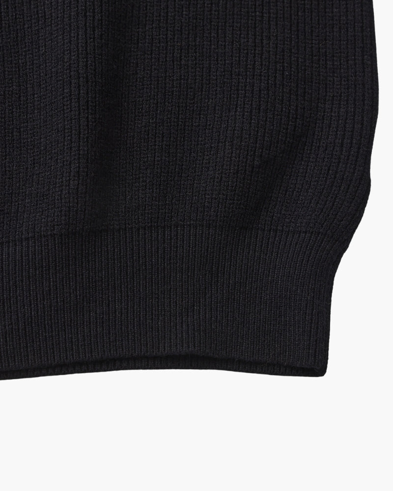 Raffinierter Half-Zip Strickpullover
