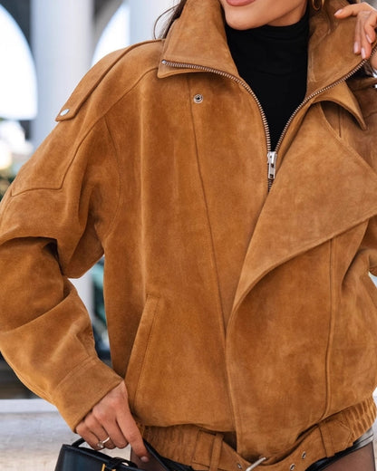 Vintage Wildlederjacke mit Fall