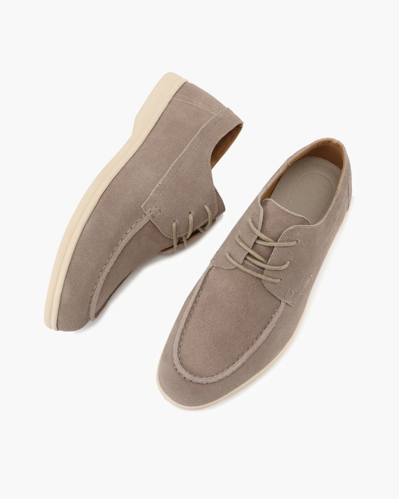 Premium-Wildlederschuhe mit Schnürung