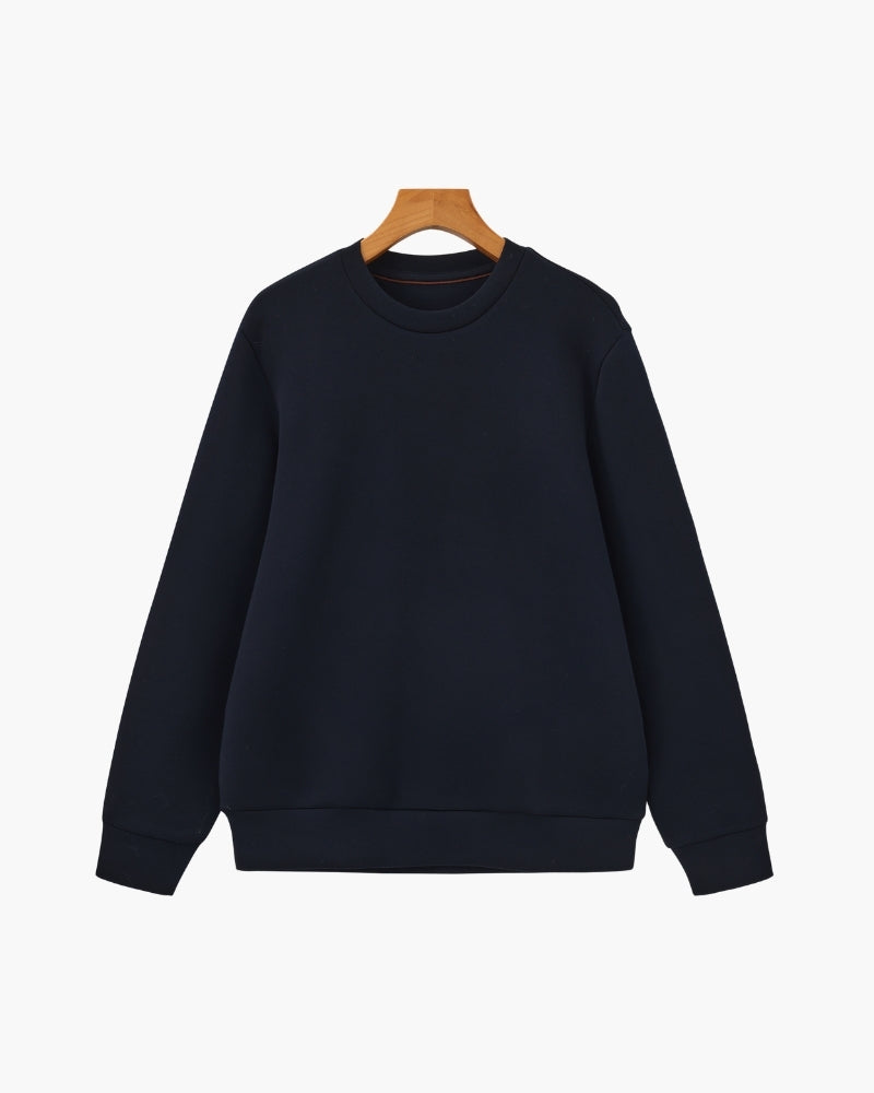 Klassisch Modal Blend Rundhals Sweatshirt