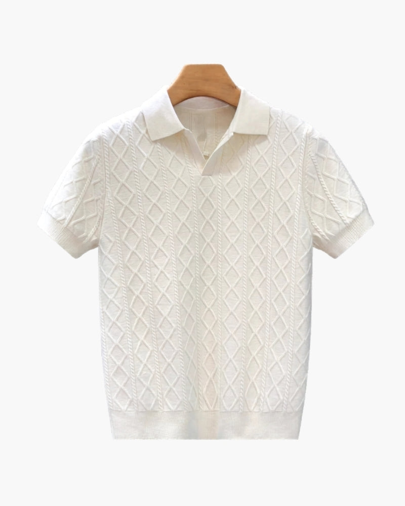 Signature Strick-Poloshirt mit Struktur