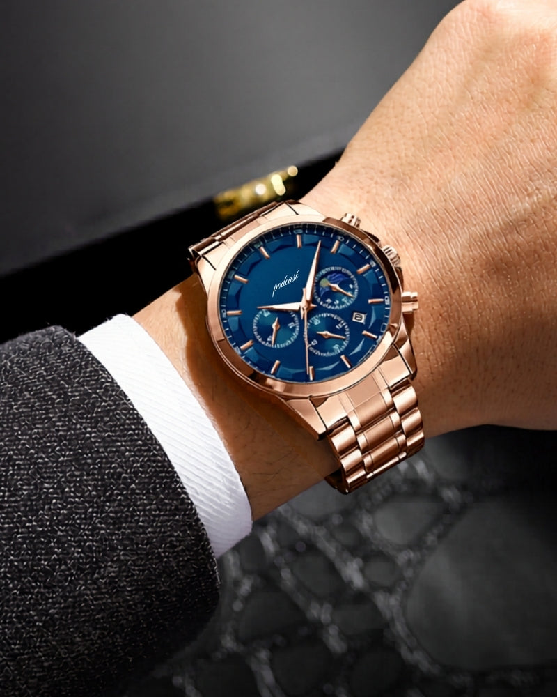 Präzisions-Chronograph aus Stahl