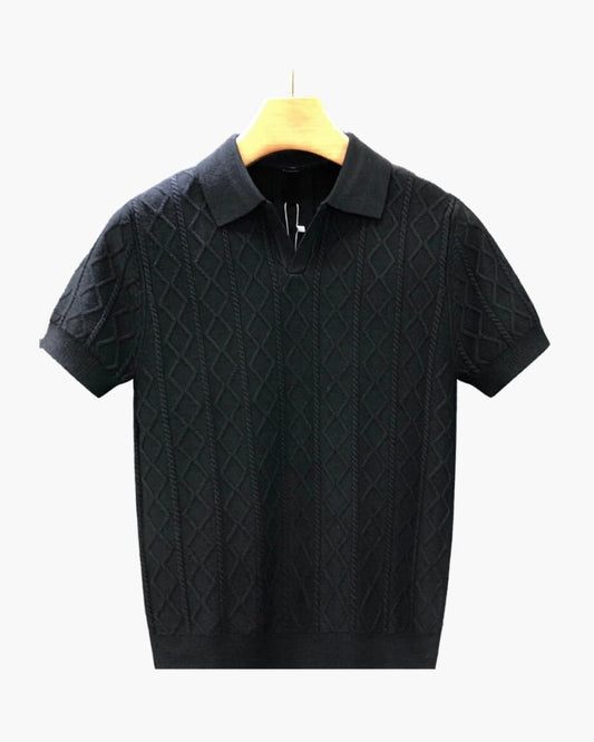 Signature Strick-Poloshirt mit Struktur