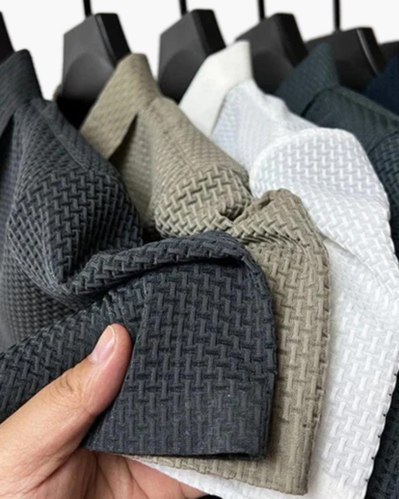 Prestigio Seiden-Poloshirt (knitterarm)