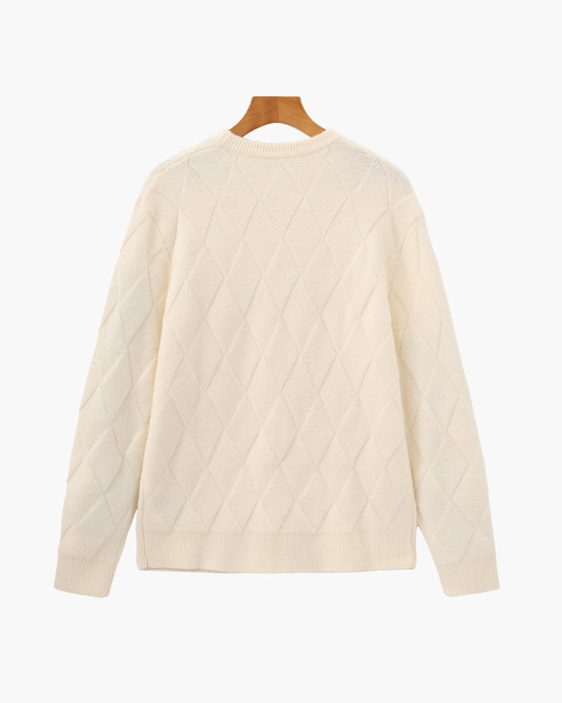 Diamond Strickpullover mit Rundhals
