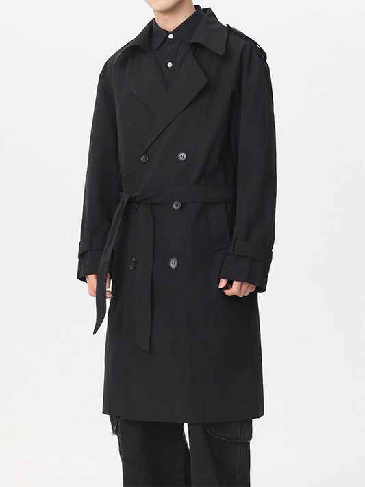 Klassischer zweireihiger Trenchcoat