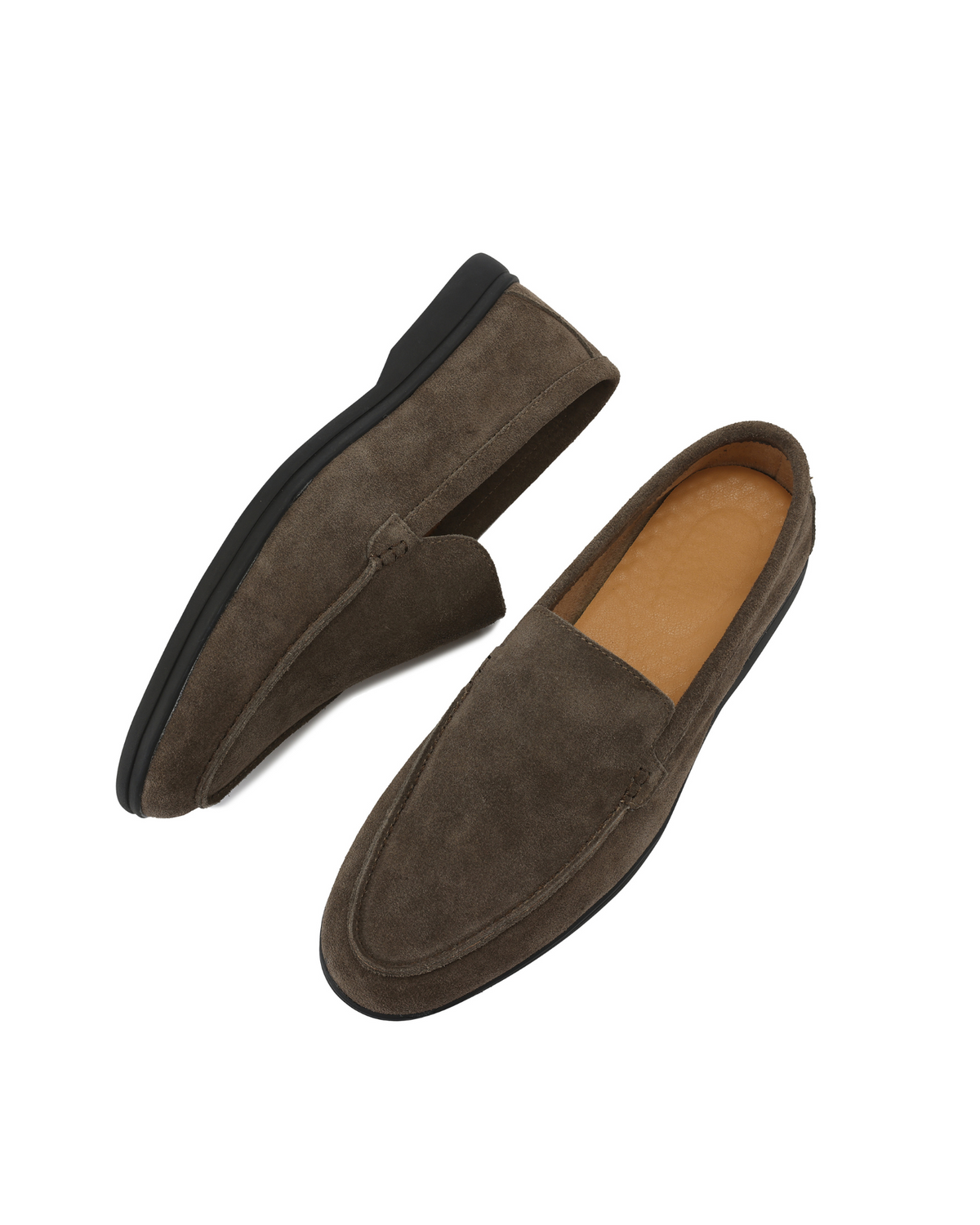 Premium Wildleder-Loafer - Schwarz Soles