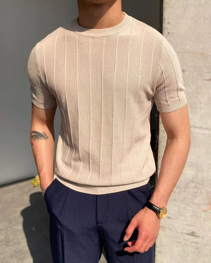 Geripptes Cannes T-Shirt
