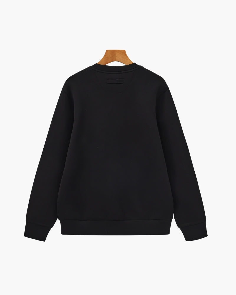 Klassisch Modal Blend Rundhals Sweatshirt
