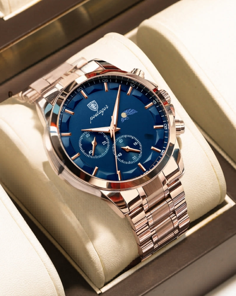 Präzisions-Chronograph aus Stahl