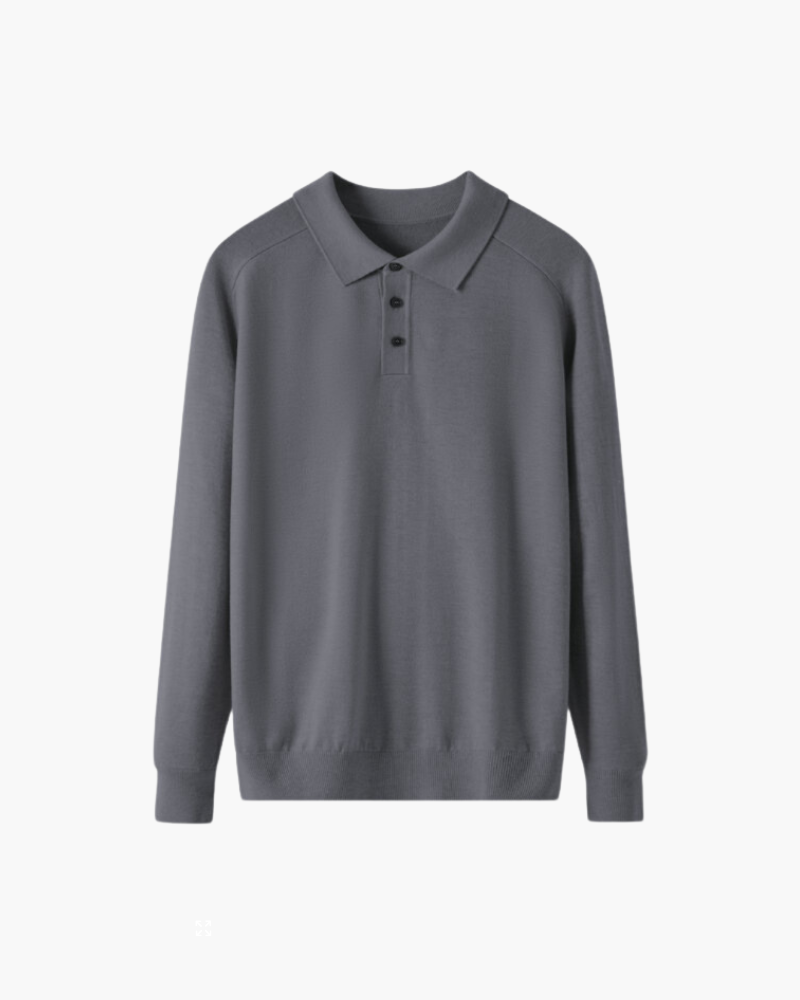 100% Premium Wolle Poloshirt