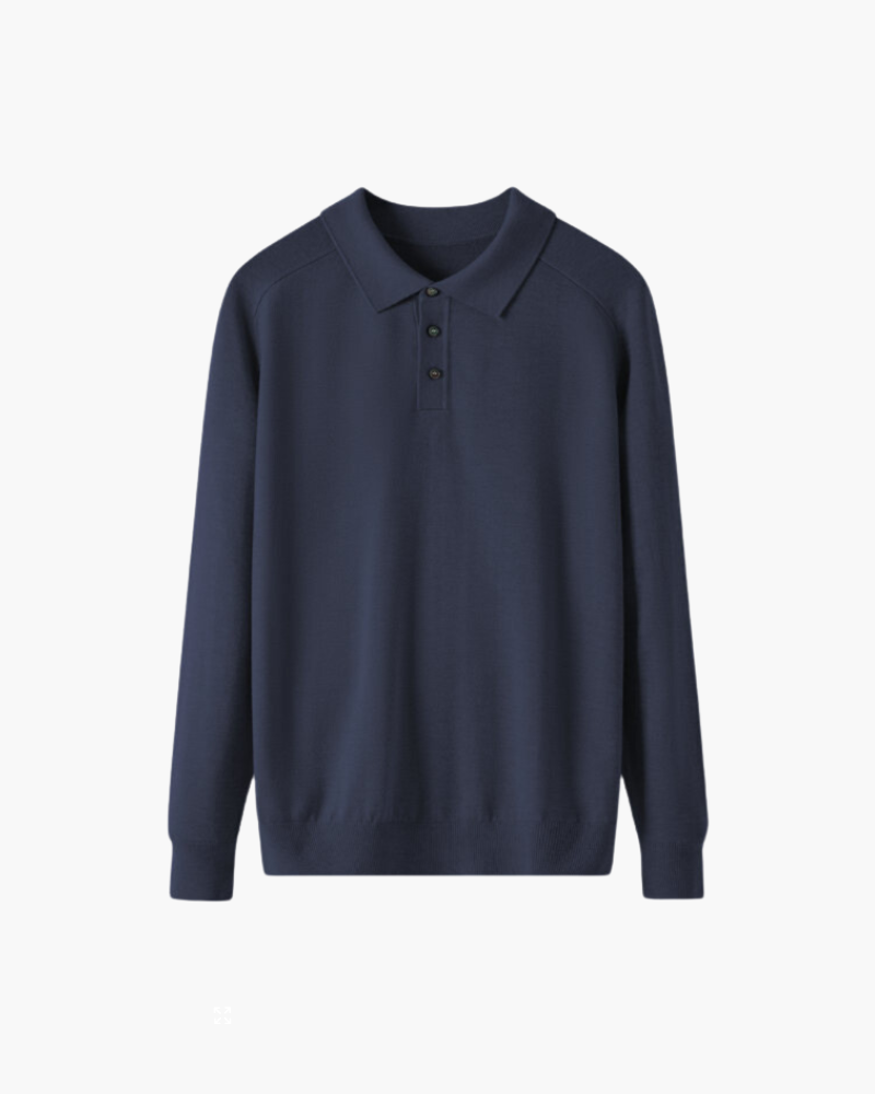 100% Premium Wolle Poloshirt