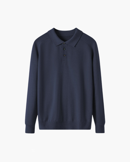 100% Premium Wolle Poloshirt