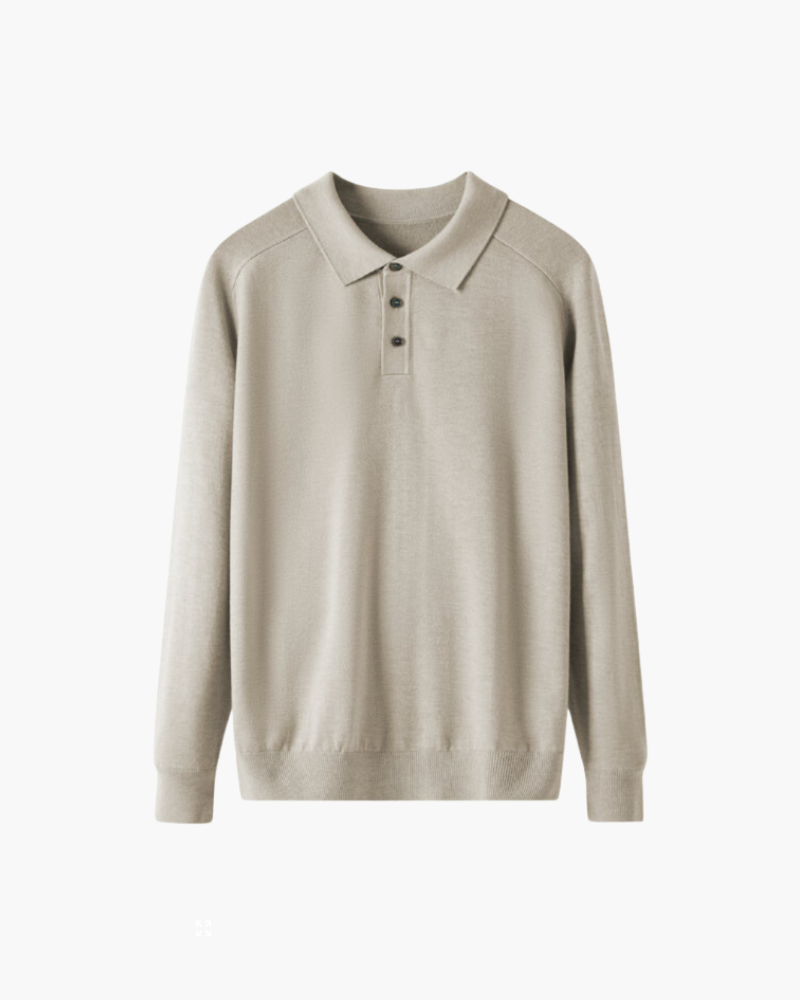 100% Premium Wolle Poloshirt