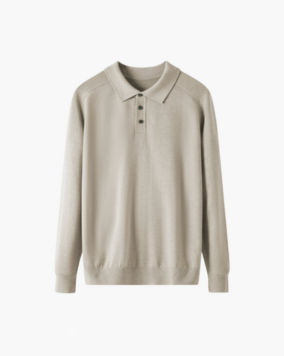 100% Premium Wolle Poloshirt