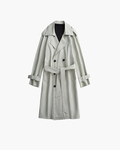 Klassischer zweireihiger Trenchcoat