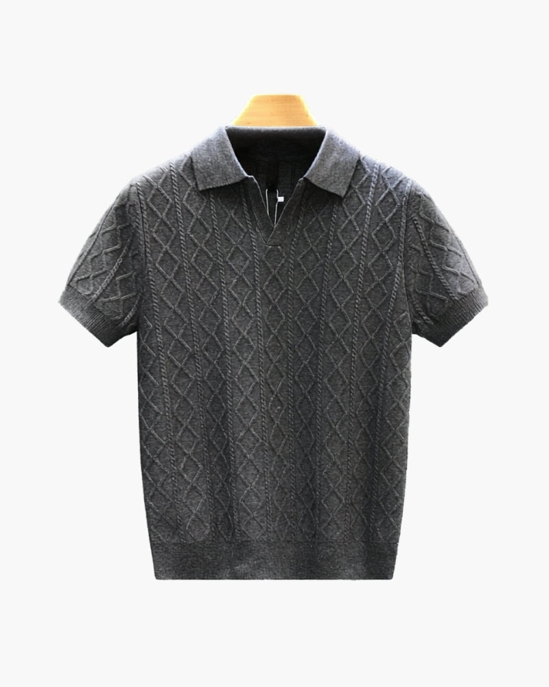 Signature Strick-Poloshirt mit Struktur