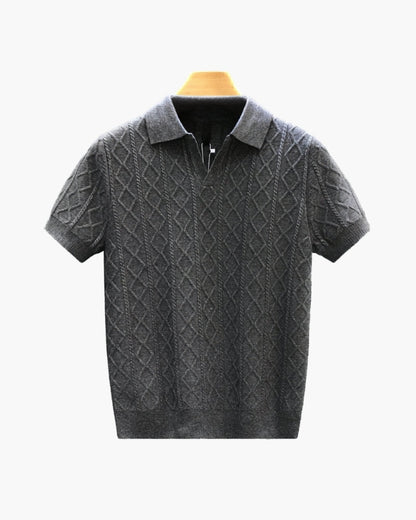 Signature Strick-Poloshirt mit Struktur