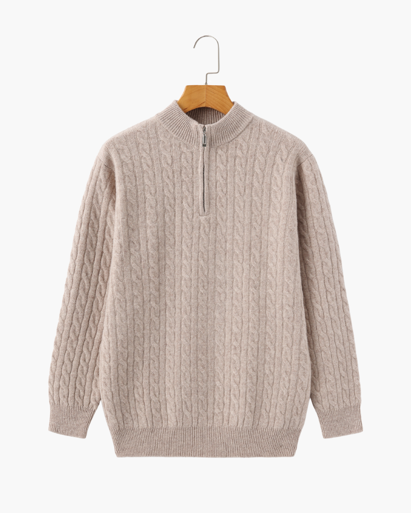 100% Kaschmir-Half-Zip