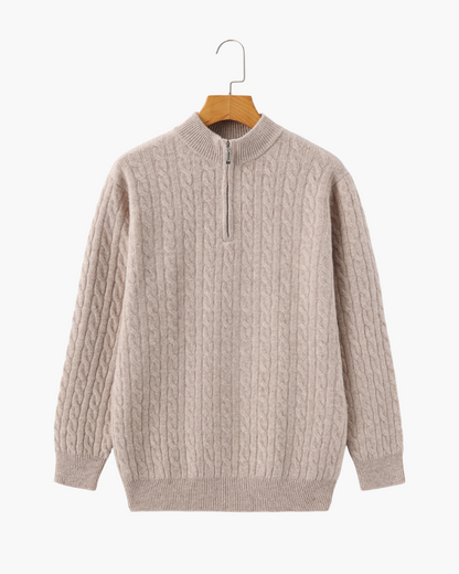 100% Kaschmir-Half-Zip