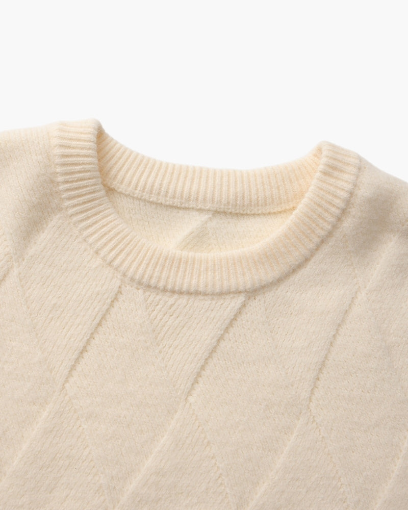 Diamond Strickpullover mit Rundhals