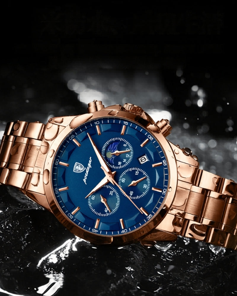 Präzisions-Chronograph aus Stahl