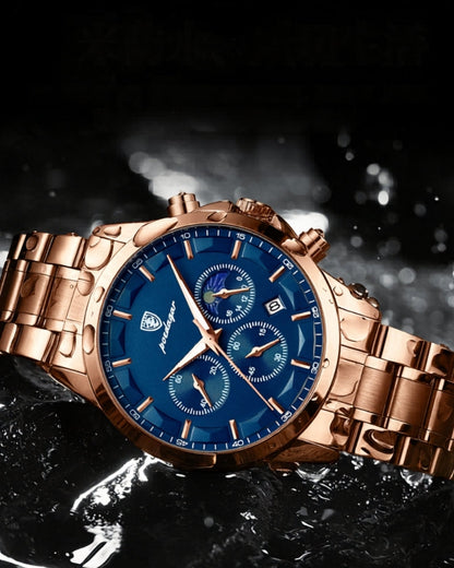 Präzisions-Chronograph aus Stahl