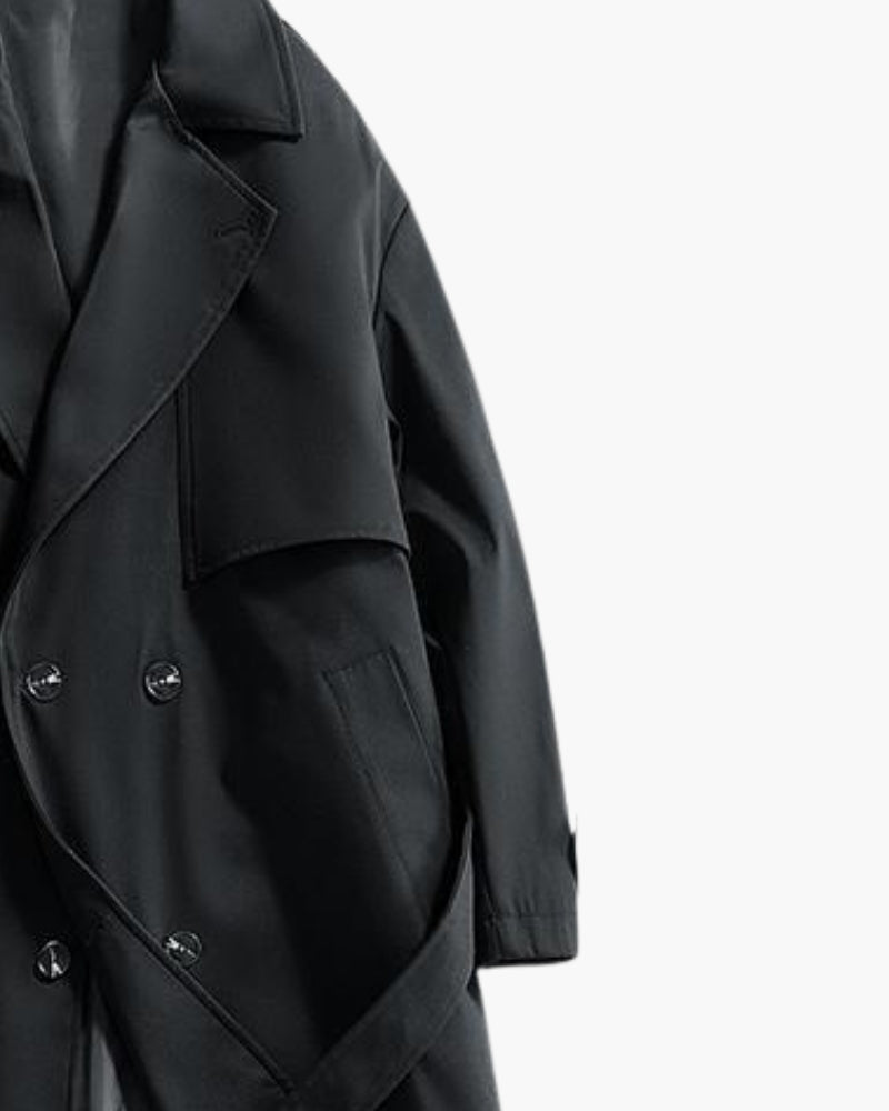 Klassischer zweireihiger Trenchcoat