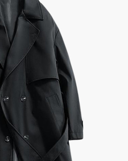 Klassischer zweireihiger Trenchcoat
