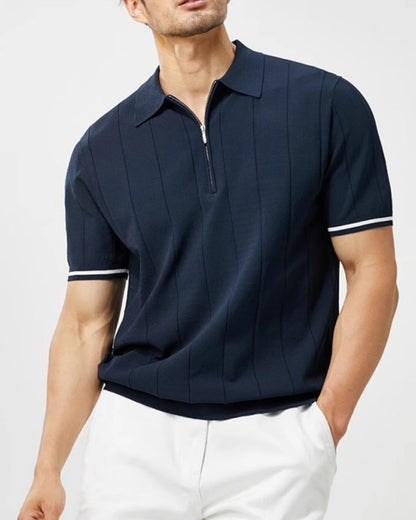 Signature Poloshirt mit Kontrastbesatz