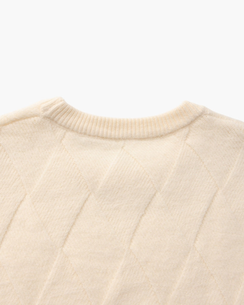 Diamond Strickpullover mit Rundhals