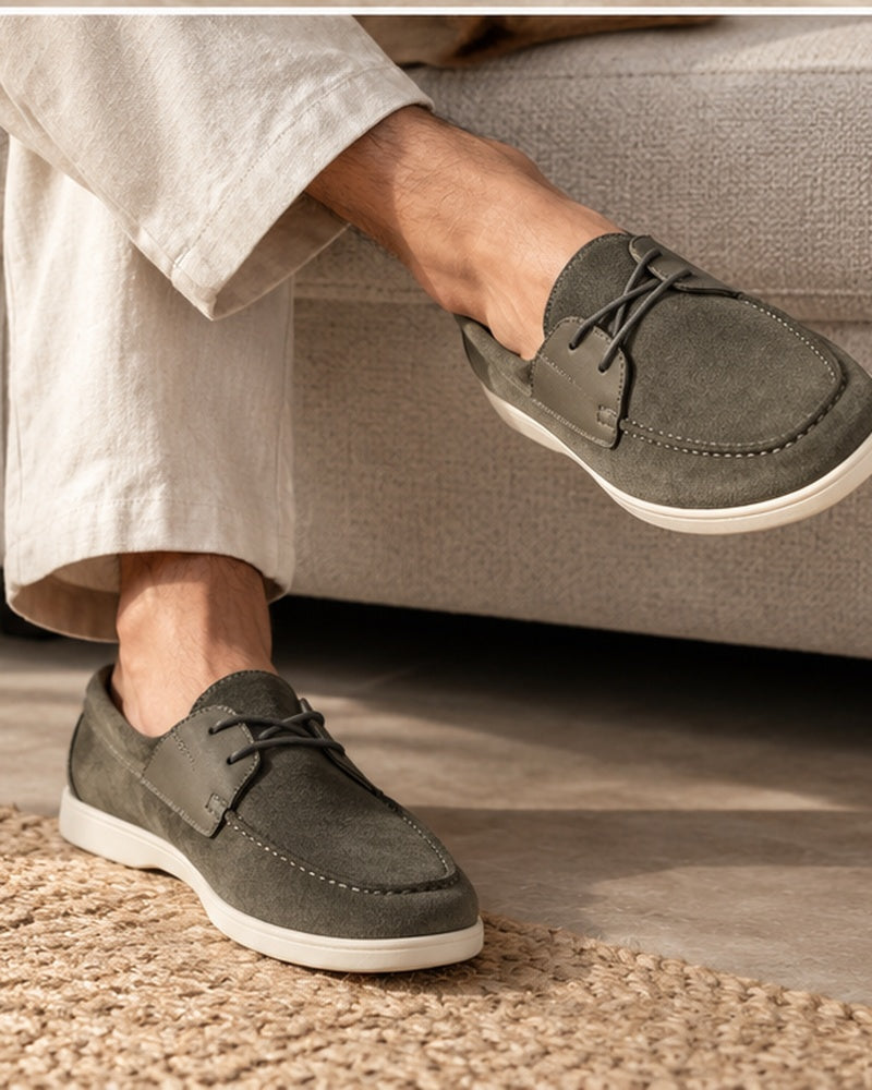 Herren-Wildleder-Schnür-Loafer