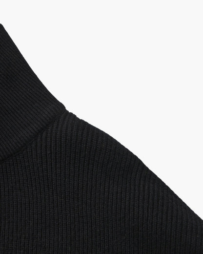 Raffinierter Half-Zip Strickpullover