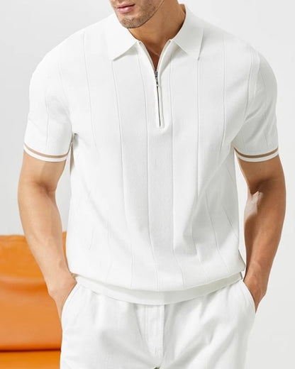 Signature Poloshirt mit Kontrastbesatz