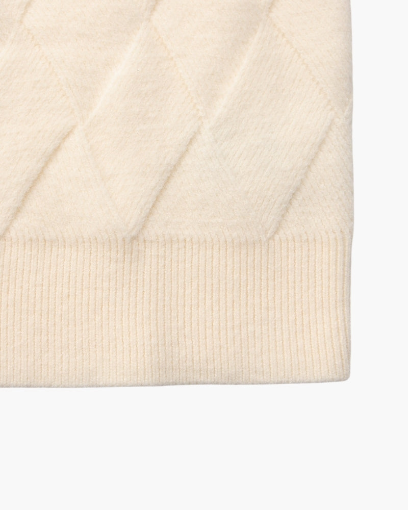 Diamond Strickpullover mit Rundhals