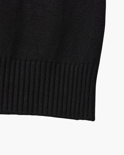 Gerippter Essential Stehkragen-Pullover