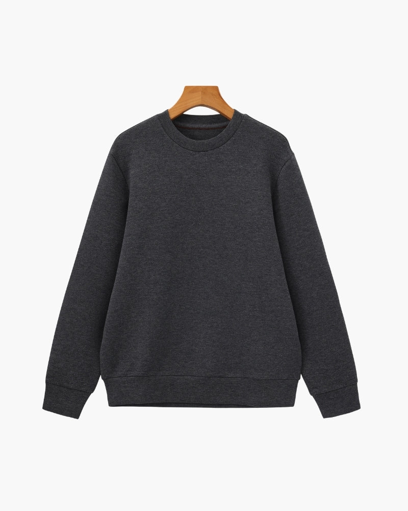 Klassisch Modal Blend Rundhals Sweatshirt