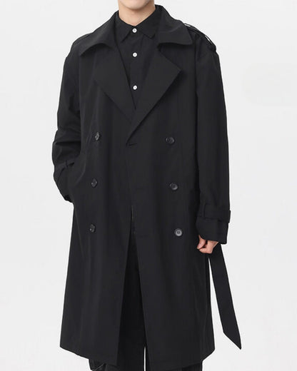 Klassischer zweireihiger Trenchcoat