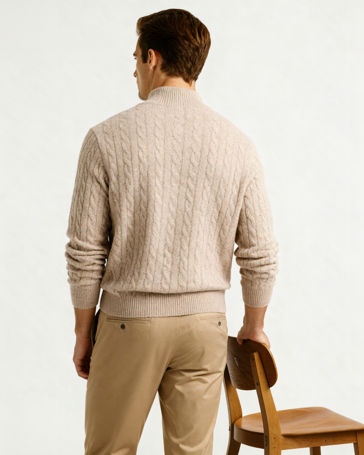 100% Kaschmir-Half-Zip