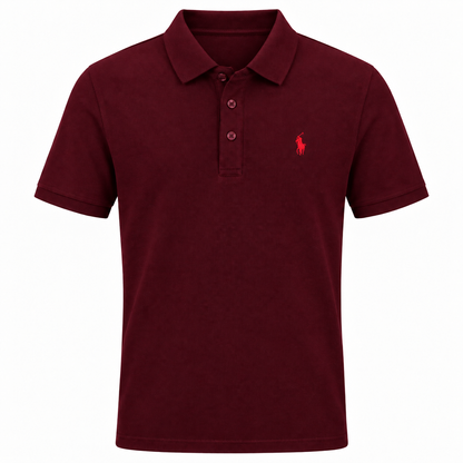Paul Polo-Shirt aus feiner Baumwolle mit Stickerei