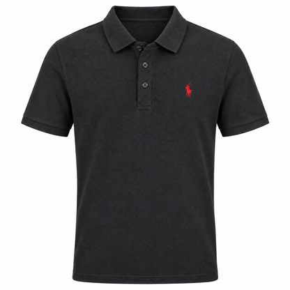Paul Polo-Shirt aus feiner Baumwolle mit Stickerei