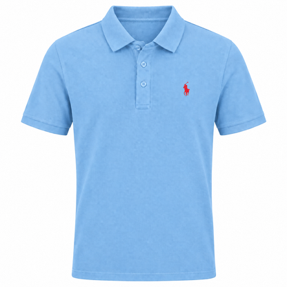 Paul Polo-Shirt aus feiner Baumwolle mit Stickerei