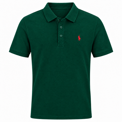 Paul Polo-Shirt aus feiner Baumwolle mit Stickerei